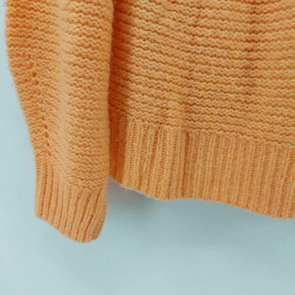 Universal Thread Goods Co. Casual Sweater Womens Orange Knit V-neck Long Sleeve - Picture 10 of 14